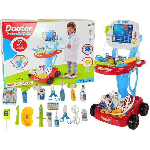  Set medicinskih rekvizita na kolicima - 17 elemenata Cene