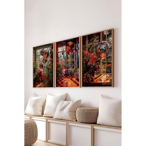 WALLXPERT &Ccedil;-300793 - 5070 multicolor dekorativni set slika (3 komada) Cene