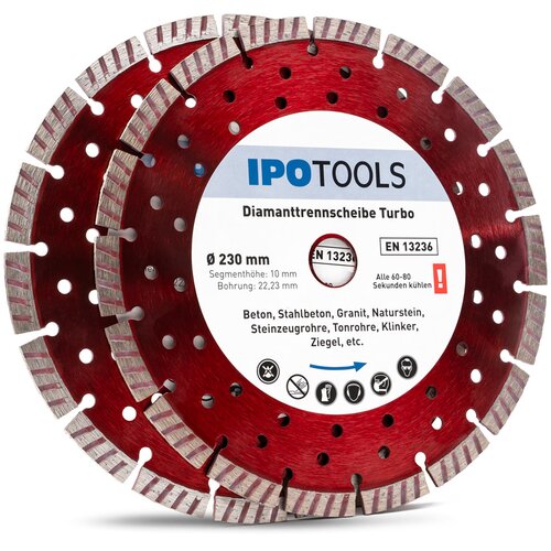 Ipotools Dijamantni diskovi za rezanje Turbo 230 mm (2 kom) Cijene