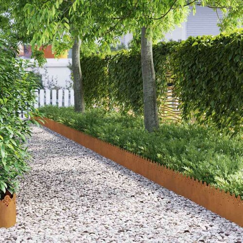 Rubnjaci za travnjak 10 pcs Rđa 103 x 0 05 x 22 cm Cijene