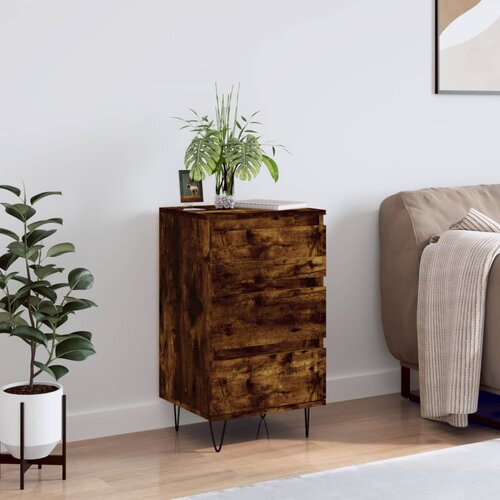 vidaXL Komoda boja dimljenog hrasta 40 x 35 x 70 cm konstruirano drvo Cijene