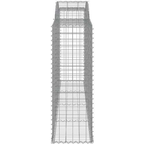  Lučne gabionske ko&amp;scaron;are 25kom 300x50x140/160cm pocinčano željezo Slike