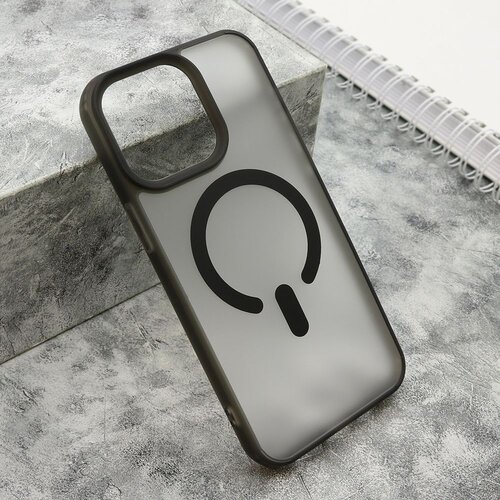 maska blurry magsafe za iphone 15 pro max/ crna Slike