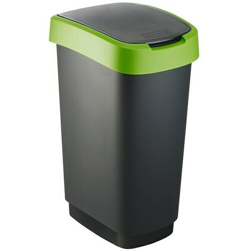 Rotho kanta za otpatke 50L twist/ crna/zelena Cene