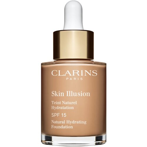 Clarins Skin Illusion Natural Hydrating Foundation posvetlitveni vlažilni tekoči puder SPF 15 odtenek 108,5 30 ml Slike