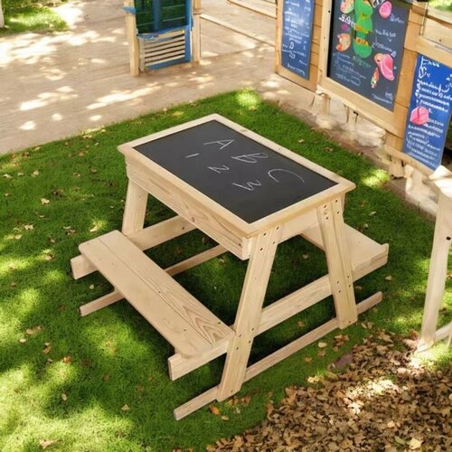 Kinder_Home Dečiji Piknik Sto Sa Tablom I Kutijom Za Odlaganje Slike