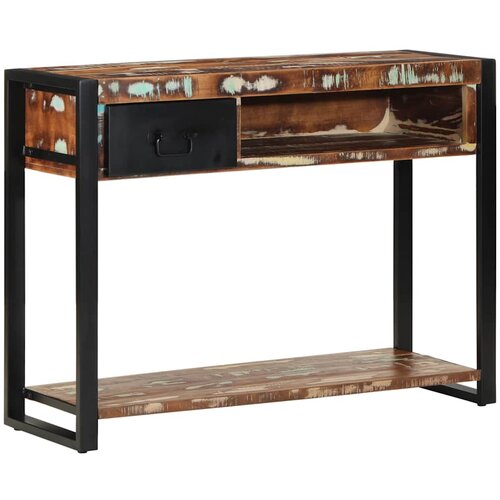  Konzolni stol Vi&scaron;ebojni 100x35x75 cm puno drvo obrađeno Cijene