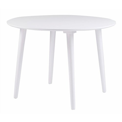 Rowico bijeli blagovaonski stol od drveta kaučuka Lotte, ⌀ 106 cm Slike