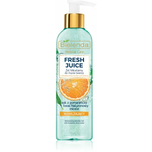 Bielenda Fresh Juice Orange micelarni čistilni gel z vlažilnim učinkom 190 g