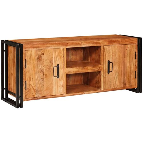 TV ormar Smeđa 120 x 33 x 50 cm Masivno bagremovo drvo Cijene