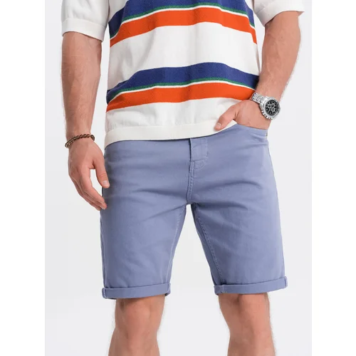 Ombre CHINO men's shorts - light blue Ombre CHINO men's shorts - light blue