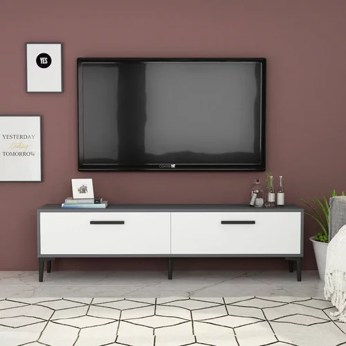 Woody Fashion Inel - Anthracite, White TV omarica, (20864847)