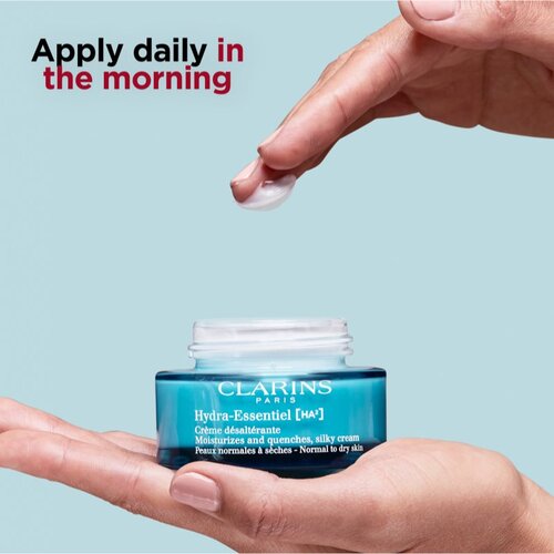 Clarins Hydra-Essentiel [HA&amp;sup2;] Silky Cream dnevna hidratantna krema za učvr&amp;scaron;ćivanje s hijaluronskom kiselinom 50 ml Slike