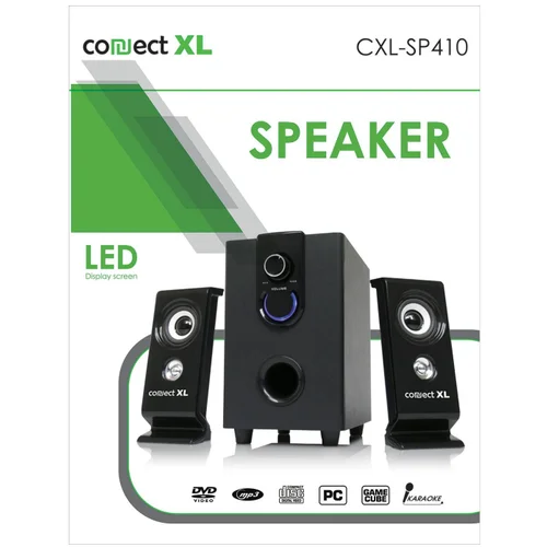 Connect Xl Zvučnik, set, 2.1, AC 220V, crna boja - CXL-SP410