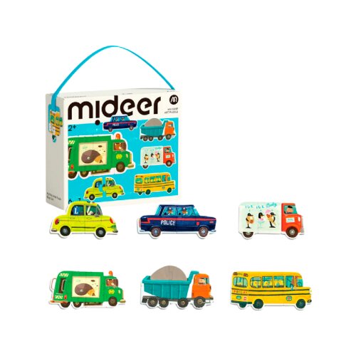 Mideer Moje prve umjetničke puzzle - Prijevozna sredstva Slike