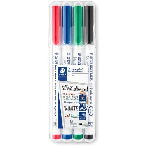 Staedtler Marker lumocolor whiteboard, m, 4/1 v etuiju 301 WP4 Cene