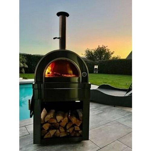 MyOutdoorKitchen Crni inox modulna peć za pizzu na drva 7905 Cijene