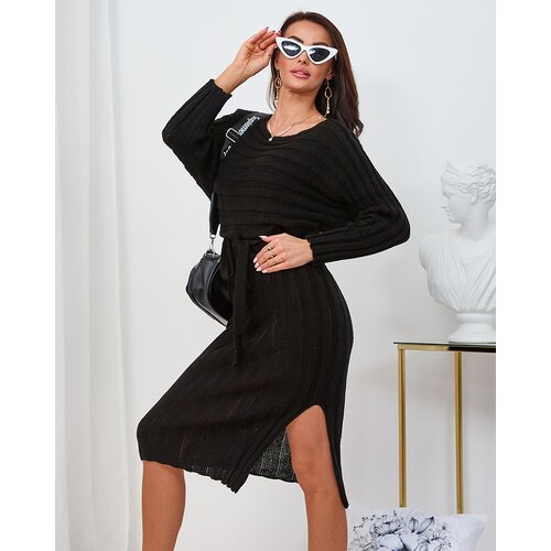 Resti Black women's sweater dress Cene