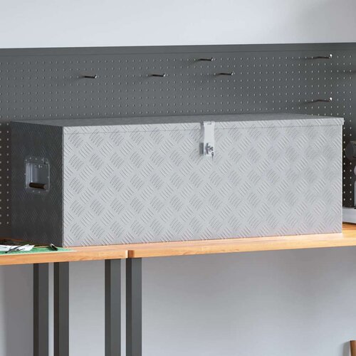 Aluminijska kutija 110,5 x 38,5 x 40 cm srebrna Cijene