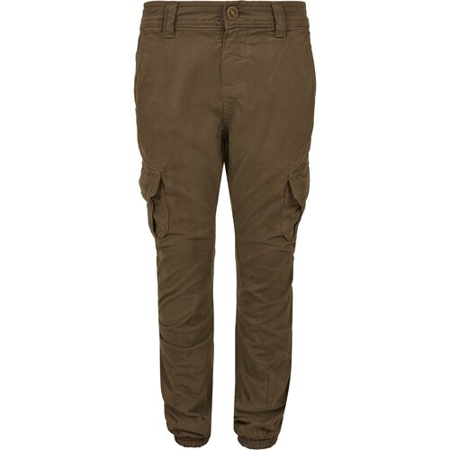 Urban Classics Kids boys' cargo jogging pants olive Cene