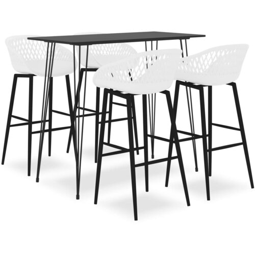  5-dijelni barski set crno-bijeli Cijene