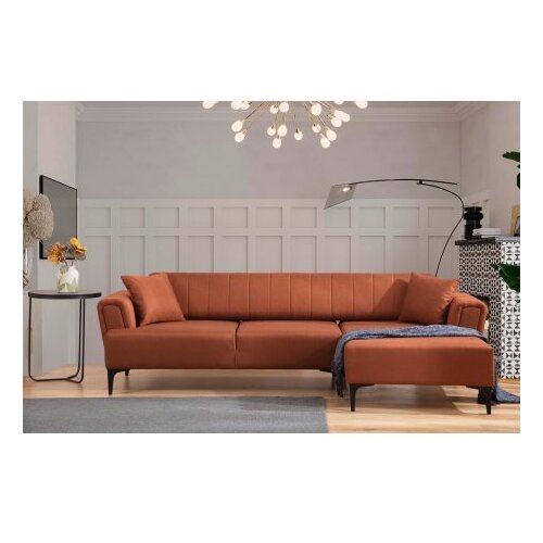 Atelier Del Sofa Ugaona garnitura Hamlet, 95x43x230 cm, Bronzana Slike