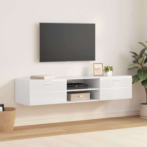 VidaXL TV ormar Beton siva 150 x 39 x 30 cm Konstruirano drvo Slike