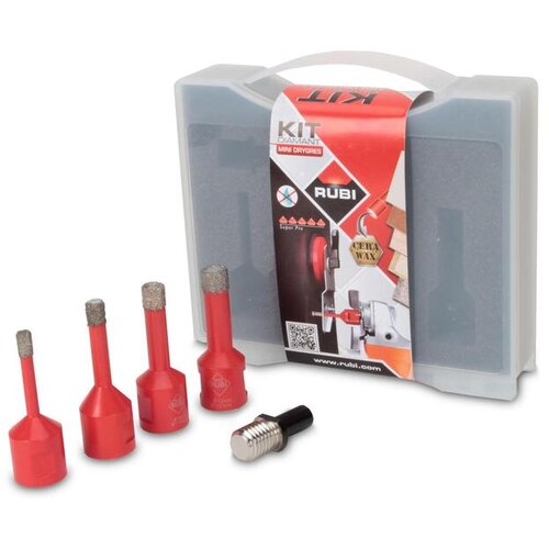 Rubi set burgija za keramiku za suvo bušenje sa adapterom za bušilice 6 8 10 12mm M14 50938 Slike