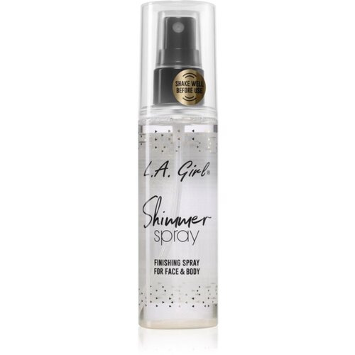 L.A. Girl Cosmetics Shimmer Spray pršilo za fiksiranje make-upa za obraz in telo odtenek Gold 80 ml Cene