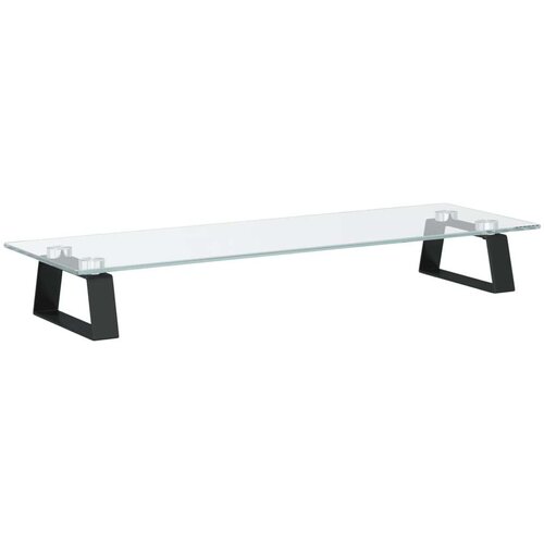  Za monitor crni 60x20x8 cm kaljeno staklo i metal Slike