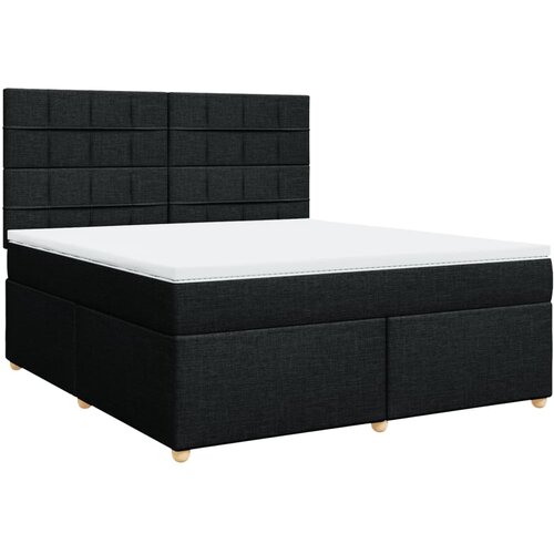 Maison Chic Box spring postelja - Vzmetna postelja z vzmetnico črna 180x200 cm blago SL24127, (21879361) Cene