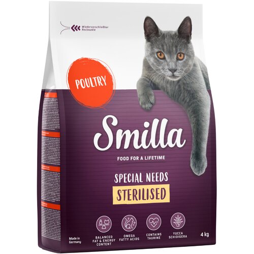 Smilla suha mačja hrana 4 kg po posebni ceni! - Adult Sterilised perutnina Cene