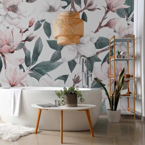  Foto tapeta - Watercolor Magnolias - Second Variant 100x70 Cene