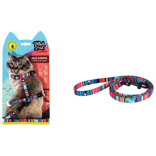 M Pets UrbanStyle Jazz Stripes Cat Eco set Am i povodac za mačke 120cm Cene