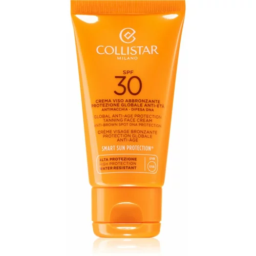 Collistar special perfect tan global anti-age protection tanning face cream SPF30 krema za sončenje za obraz proti staranju 50 ml za ženske