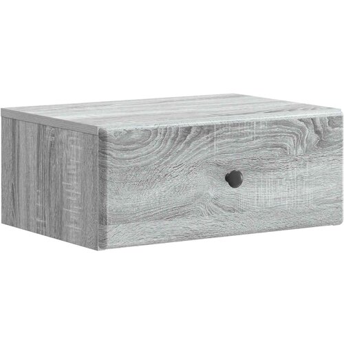  Noćni ormarić za montažu na zid Siva sonoma 49 x 34,5 x 20 cm Slike