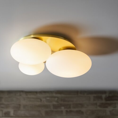 Ideal lux - led plafonsko svetlo ninfea 3xGX53/9W/230V zlatna Slike