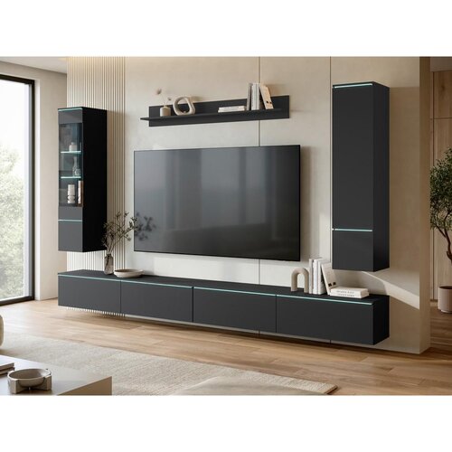 P &amp;amp; B Dnevni Regal Vera Xxl, Črna, 5-Delni Slike