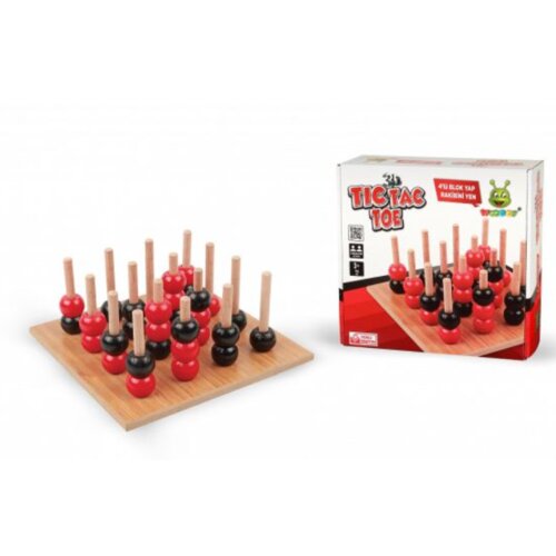  Drvena drustvena igra tic tac toe Cene