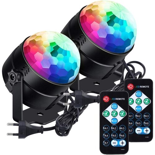 Venisymlis Disko Krogle Disko Krogla Led Disko Lučka 6 Barv Rgb Led Zabava Glasba Controlled Disko Svetlobni Učinki Disko Lučka 360° Svetloba, (22068240) Cene