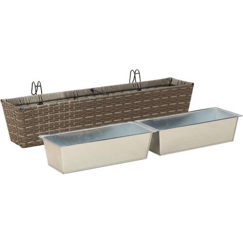  Ograda Metal - Siva 80 cm Slike
