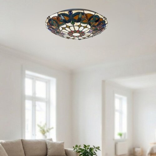 Brilagi tiffany vitražna plafonska lampa luisa 2xE27/60W/230V prečnik 40 cm Slike
