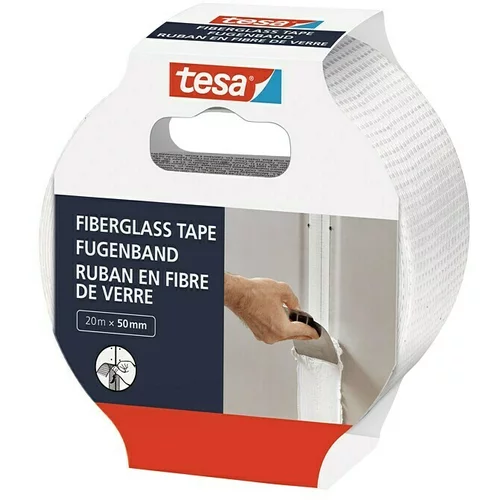 Tesa Ljepljiva traka za popravak Fiberglass (Bijele boje, 20 m x 50 mm)