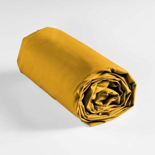 Douceur d int&amp;eacute;rieur Rumena napenjalna bombažna rjuha 180x200 cm Lina &amp;ndash; Slike