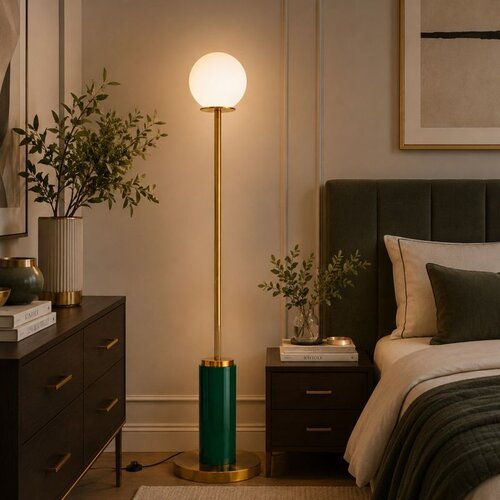 Opviq podna lampa Moira-20203-B, 1 &times; E27, svetlozelena Cene