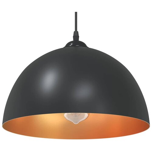 VidaXL Obesek Svetilke 2 kosa Nastavljiva vi&amp;scaron;ina E27 Črna &amp;Oslash; 30 cm Slike
