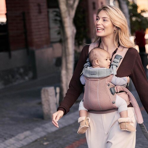 BabyBj&amp;ouml;rn&amp;reg; ergonomska nosilka harmony mesh dusty pink Slike
