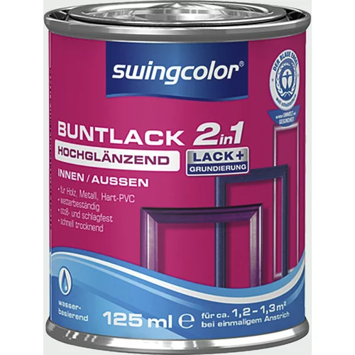 SWINGCOLOR Visokosijoči barvani lak 2 v 1 (barva: umazano bela, 125 ml)
