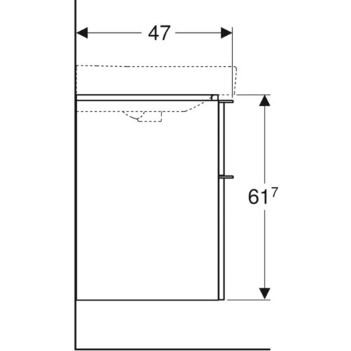 Geberit Ormarić Smyle Square 118,4x61,7x47 500.355.00.1 Slike