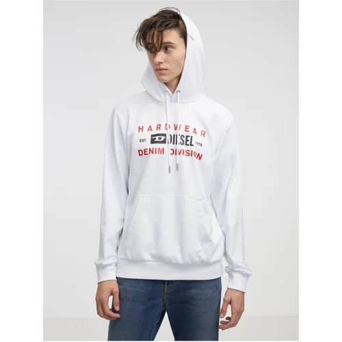 Diesel White Men's Hoodie - Men's